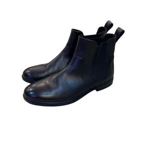 ECCO Womens Sz 9/9.5 Black Leather Chelsea Classic Ankle Boots Women's EU 40